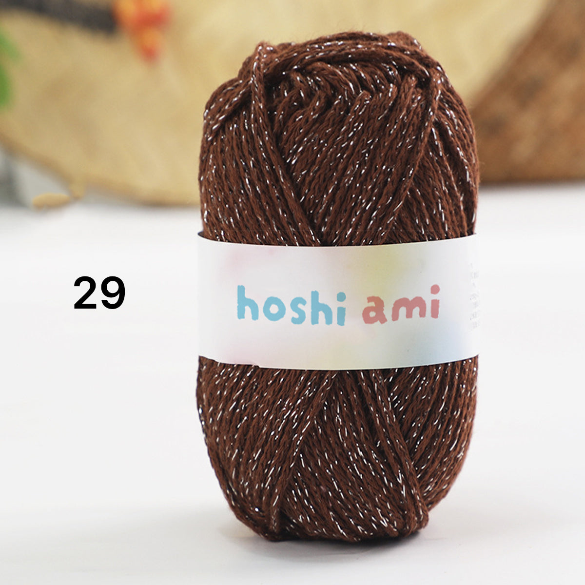 Starlight Lame Cotton(スターライト・ラメコットン)50g|ふんわりコットン×きらめく銀糸|バッグ・帽子・韓国風小物に|高見えデザイン|全29色