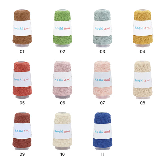 Breeze Lace Yarn(ブリーズレースヤーン)50g|3本撚りのコットンリネンレース糸|サマーヤーン|春夏のウェア・ショール・小物に|全11色