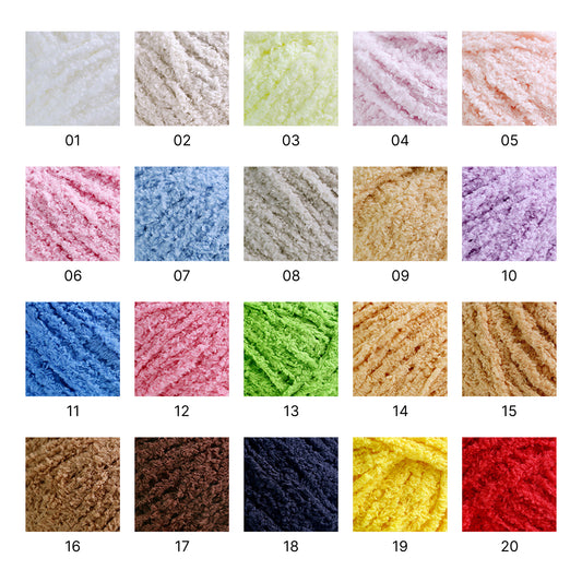 コットンキャンディヤーン50g|韓国で大流行!|ふわもこマシュマロ糸| 鉢底ネット編み・ネット編み・マフラー・帽子・編みぐるみ向け