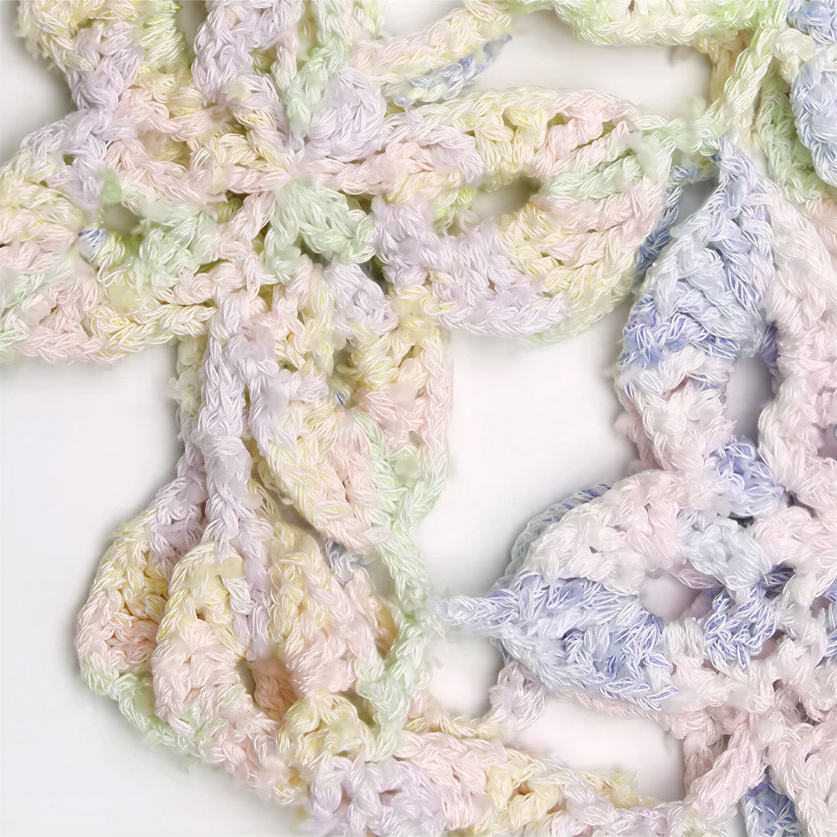 【手編みキット】Monet Chou Bag(モネ チョウ バッグ)|涼やかな透かし蝶型デザイン|持ち歩くアート|夏糸Monet Modal|インナーバッグ付き|編み図+一部動画付き
