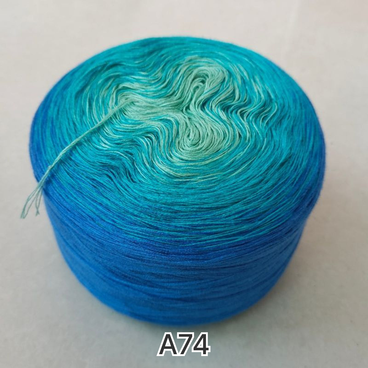 【シルケット加工・綿100%】Joyful Cake Yarn(ジョイフルケーキヤーン)300g|ロングピッチ段染め・韓国風|夏用ウェア・ショール・ブランケットに最適|全36色|電子版 ショール編みレシピ プレゼント!
