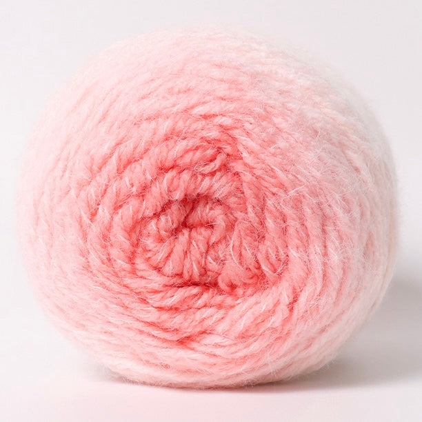 ロングファーヤーン 段染め極太 初心者向け 大容量ショール・花束ブランケット用 190g かぎ針7/0号〜8/0号