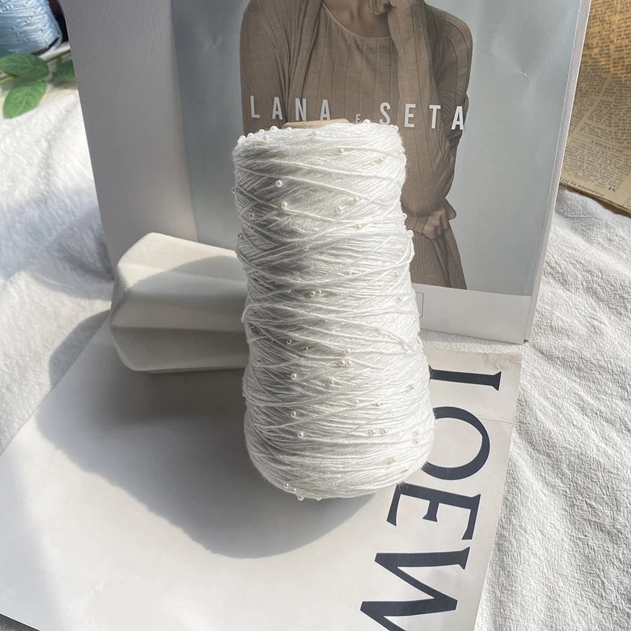 パールコットン糸 なめらかシルクのようなコットン ウェア・小物用 ふんわり優しい肌ざわり 350g かぎ針3/0号~6/0号
