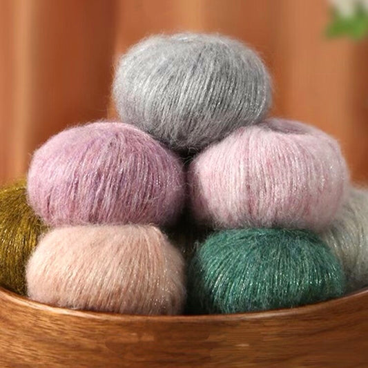 海の涙シリーズ アルパカ50%×モヘア50% 25g ふんわり軽やか かぎ針4/0–6/0号・棒針4号対応