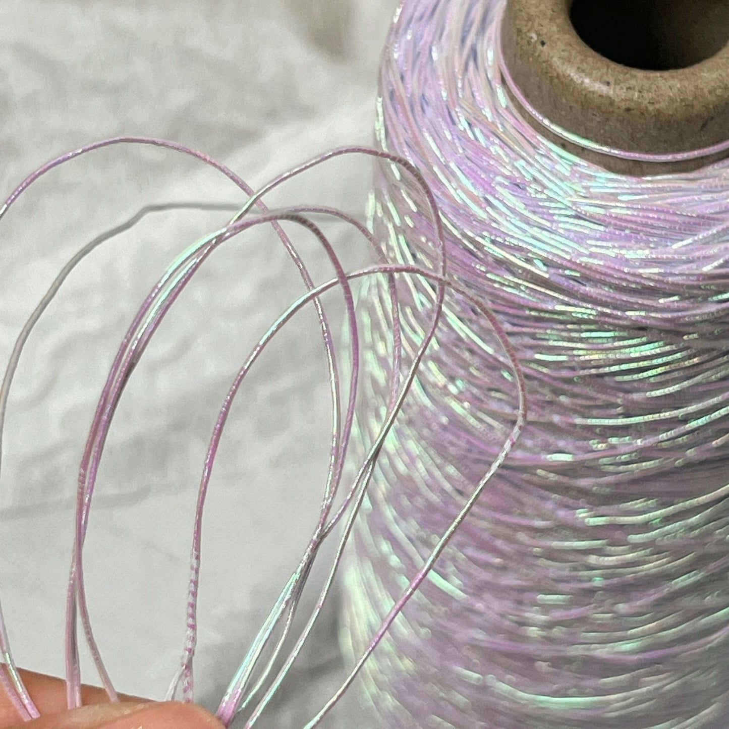 ラメ輝くメタリックヤーン バッグ・アクセサリー用 SNS話題シルバー糸200g かぎ針4/0号~5/0号