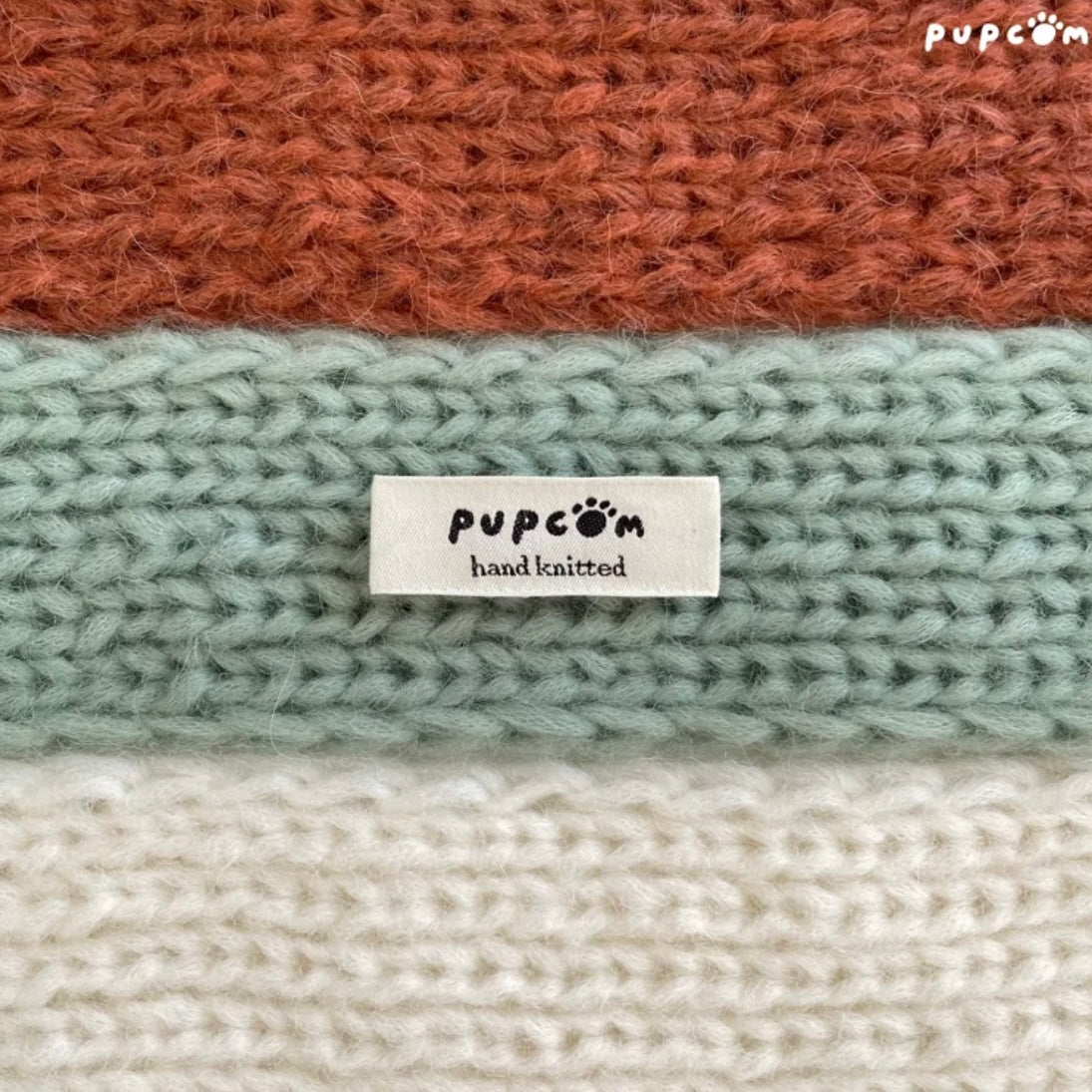 ほしあみ × 英国ブランド Pupcom コラボ ペットマフラー 「Baby Alpaca」 手編みニット 犬 猫 アクセサリー ハンドメイド 冬用 ギフト向 5色展開