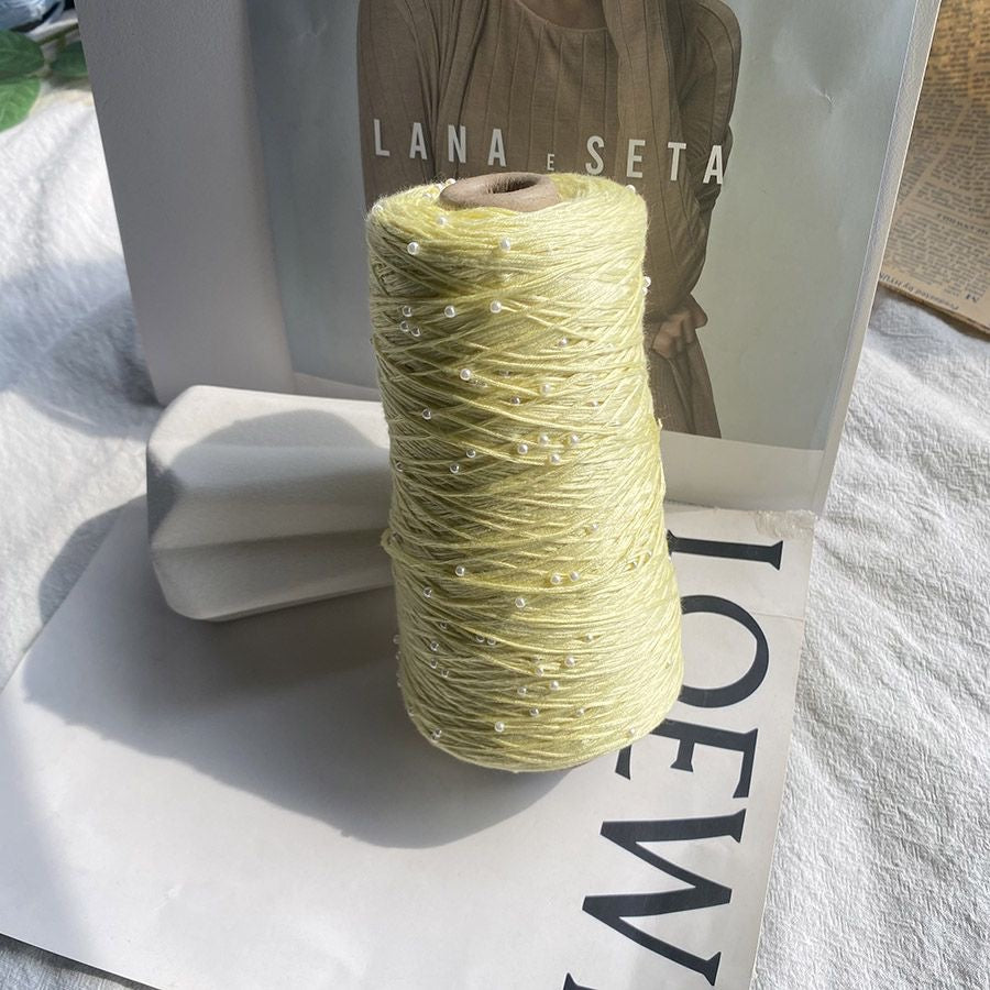 パールコットン糸 なめらかシルクのようなコットン ウェア・小物用 ふんわり優しい肌ざわり 350g かぎ針3/0号~6/0号