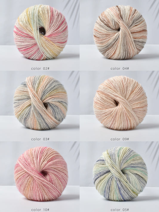 ほっこりカラー段染め糸