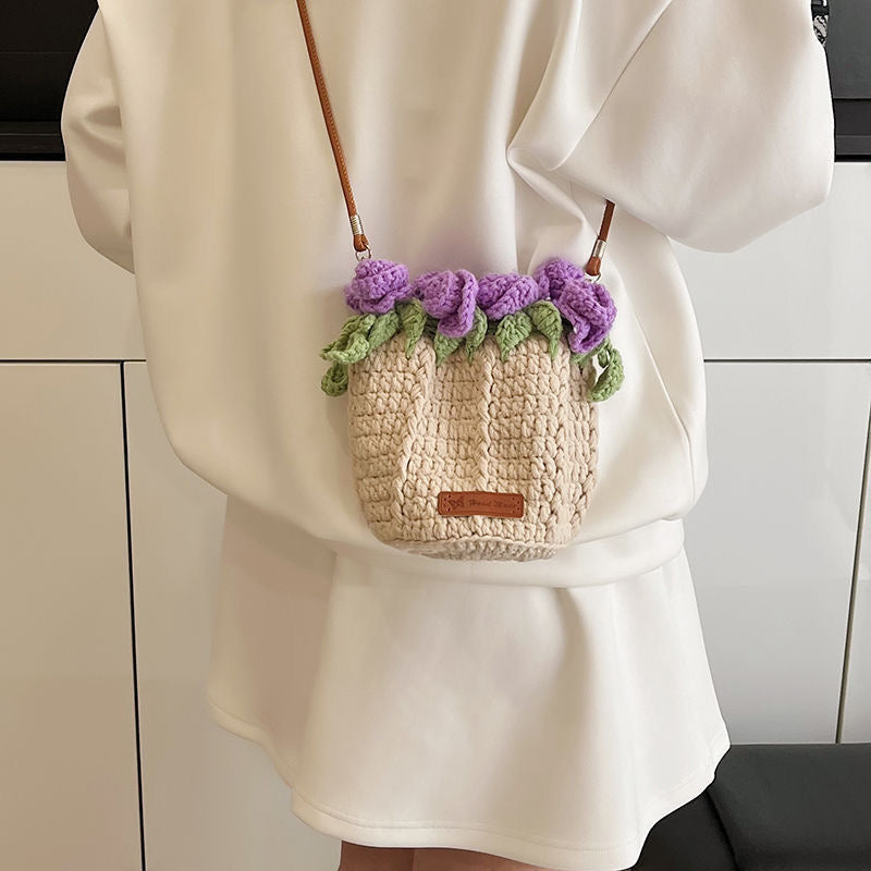 【完成品】 クリスママス花束巾着バッグ・グラデーションショルダーバッグ\SNSで話題/・プレゼントやギフトに最適(恋人・友達・誕生日・クリスママス)