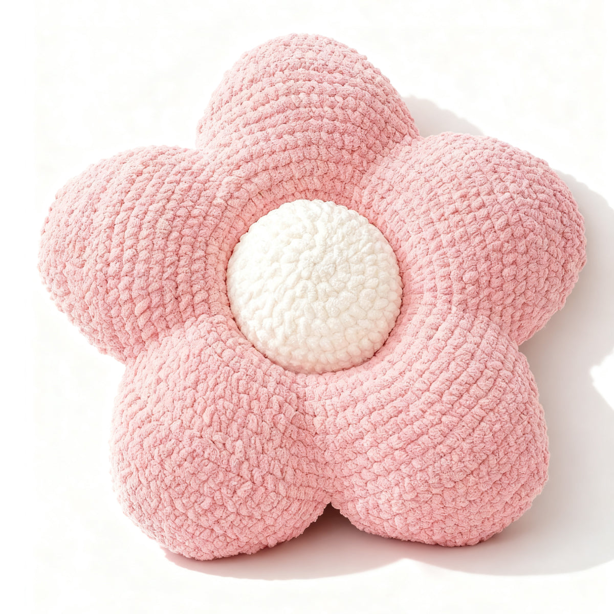 お花クッション手編みキット｜動画付き・極太糸でザクザク編める円座