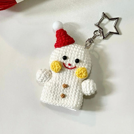 【編みレシピ】クリスマス編みぐるみー雪だるま