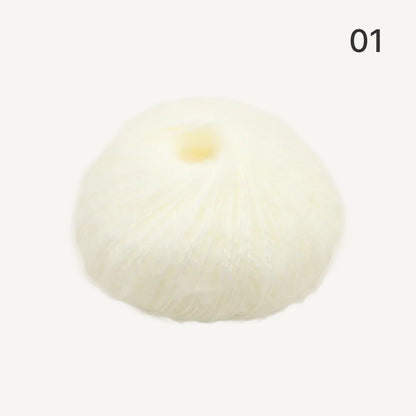 Fuwari Mohair（フワリモヘア）25g｜極上の肌触り｜綿あめのように軽やか｜引き揃え・透かし編み・ベビーウェアに｜全40色