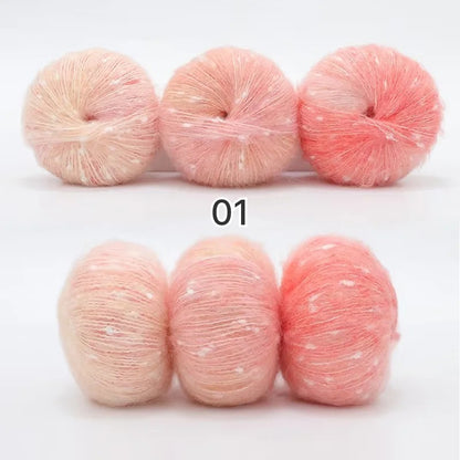 Milky Way Mohair（ミルキーウェイ・モヘア）50g｜美しい段染め｜ふわふわのウール・モヘア混｜マフラー作りに｜全18色