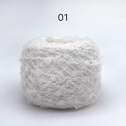 Teddy Loop Yarn（テディループヤーン）50g｜くるくるループのブークレヤーン｜ウール混｜もこもこファンシーヤーン｜韓国風ツイード調｜あみぐるみ・引き揃え糸に｜全17色