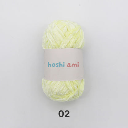 Moco Velvet Yarn（モコベルベットヤーン）100g｜シェニール・モールヤーン｜ベルベットのような艶感の毛糸｜秋冬小物・あみぐるみに｜全50色