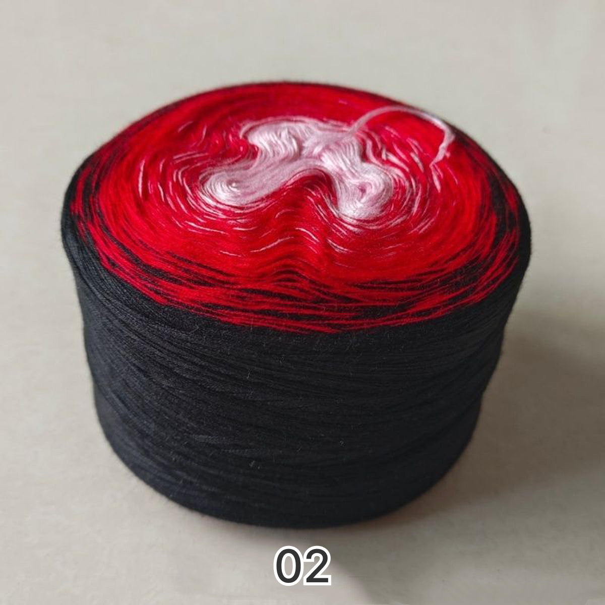 【シルケット加工・綿100%】Joyful Cake Yarn（ジョイフルケーキヤーン）300g｜ロングピッチ段染め・韓国風｜夏用ウェア・ショール・ブランケットに最適｜全36色｜電子版 ショール編みレシピ プレゼント！