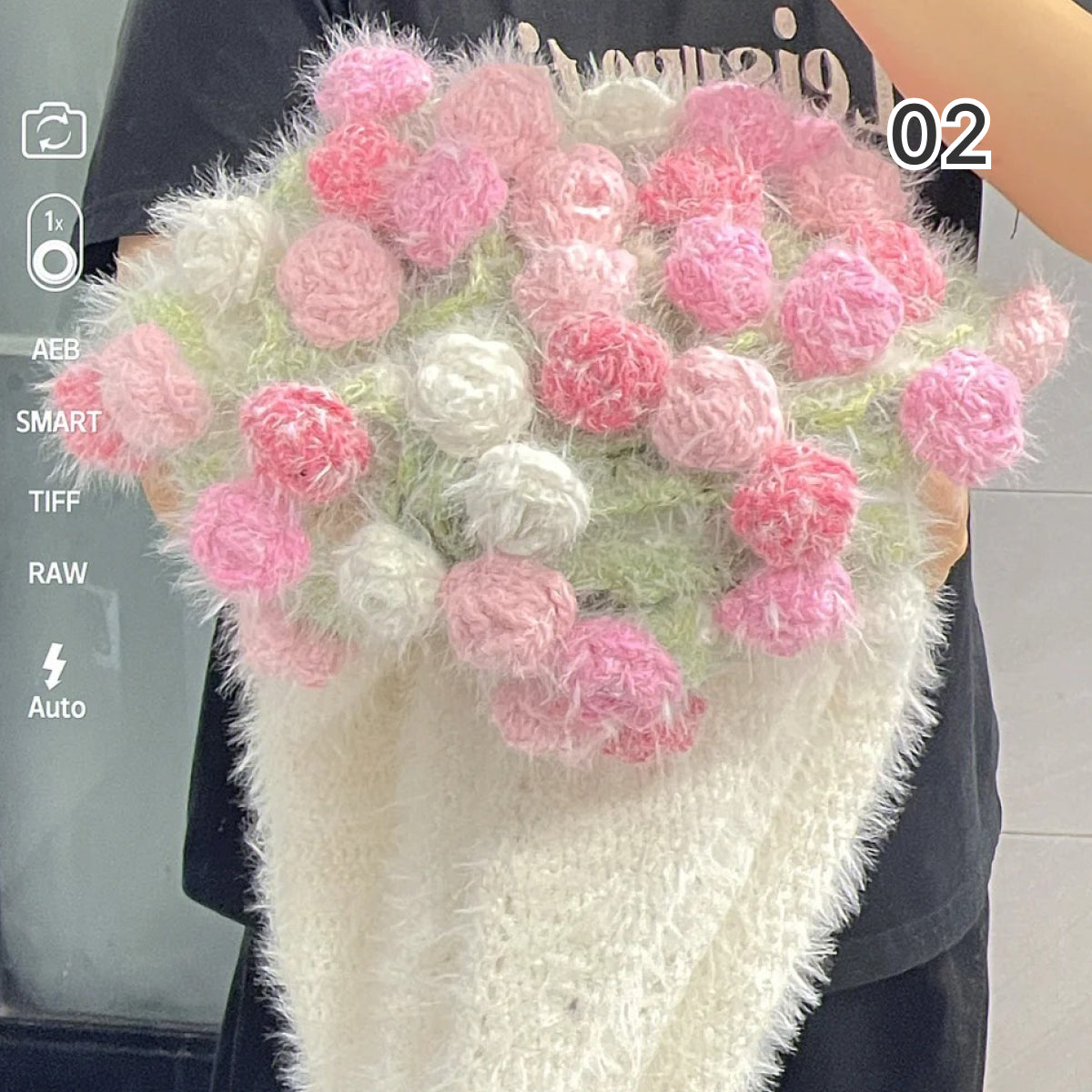 【手編みキット】夢幻のミックスカラーブーケ｜花束ブランケット｜ほしあみ限定｜全5色 ｜レシピ無料公開中！