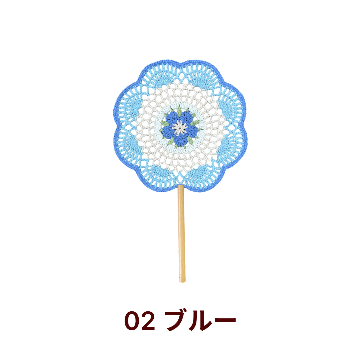 【手編みキット】Ami Uchiwa（あみうちわ）｜桜シリーズ｜毛糸で作る桜の編みうちわ｜花びら型フレーム付き｜繊細なレース編み｜編み図＋編み動画付き