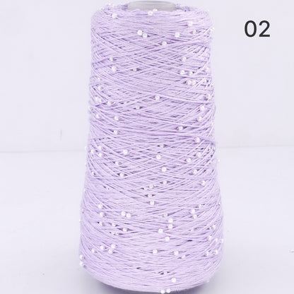 Pearl Cotton（パールコットン）350g｜真珠のような輝き｜パールビーズ入りシルケットコットン｜上品な艶と涼やかなサマーヤーン｜韓国トレンドのバレエコア風｜全75色