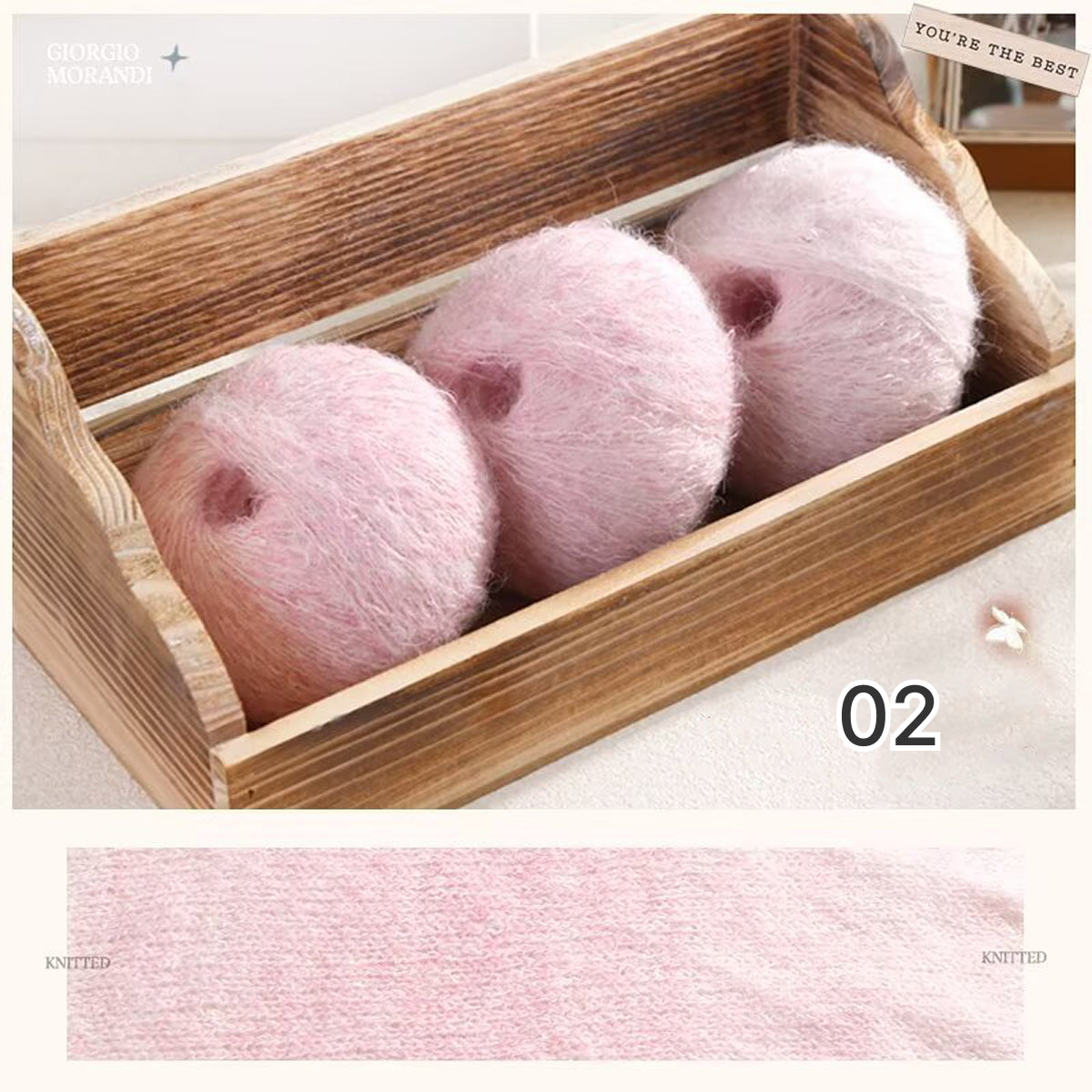 Hane Mohair（ハネモヘア）50g｜グラデーションモヘア糸｜羽のように軽やかでシルクのような艶感｜全12色