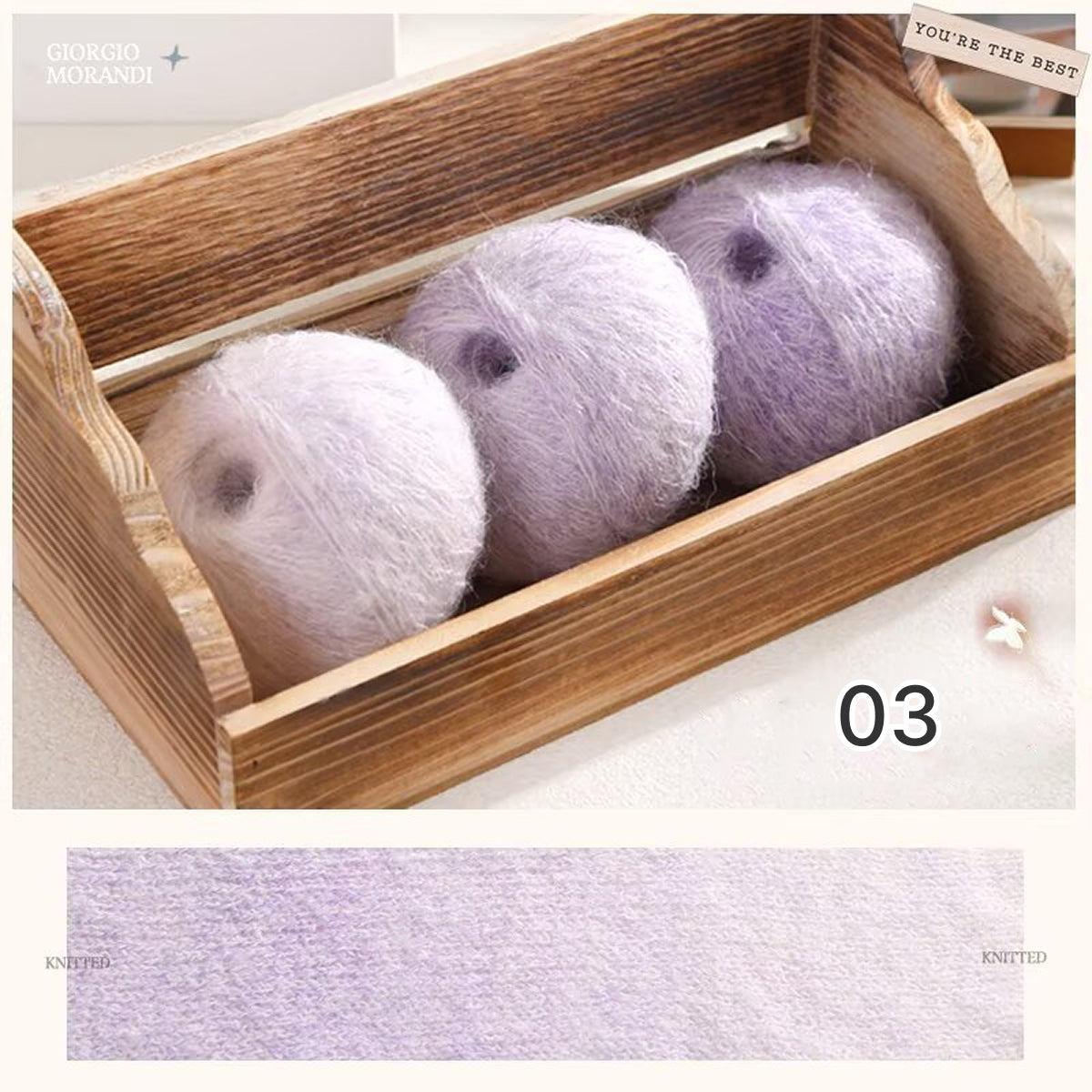 Hane Mohair（ハネモヘア）50g｜グラデーションモヘア糸｜羽のように軽やかでシルクのような艶感｜全12色