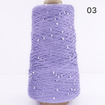 Pearl Cotton（パールコットン）350g｜真珠のような輝き｜パールビーズ入りシルケットコットン｜上品な艶と涼やかなサマーヤーン｜韓国トレンドのバレエコア風｜全75色