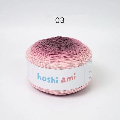 【大容量230g】ふんわり綿混グラデーション糸ノンファーヤーンNo Fur Yarn｜1玉でベストが完成｜大人可愛いニュアンスカラー｜コットン混