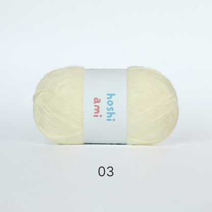 「たんぽぽ」　150g｜ふんわり毛足×透け色で作る、やさしいアイテムにぴったり｜服・バッグ・小物におすすめ