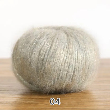 Sea Mohair（シーモヘア）25g ｜アルパカ50%×モヘア50%｜ふんわり軽やか｜引き揃え糸・透け感ニット・マフラー作り｜韓国ファッション｜全20色
