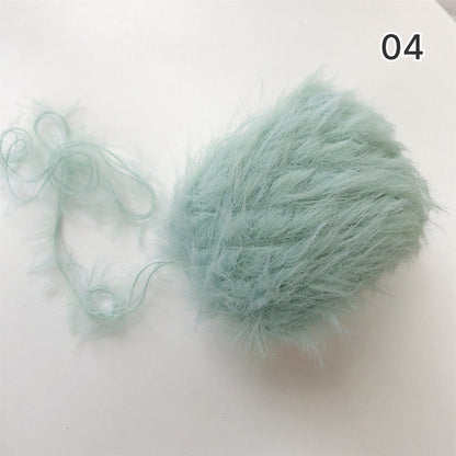Mochi Fur Yarn（モチファーヤーン）50g｜ふわもこ・フェイクファー・パステルカラー｜帽子・マフラー｜韓国トレンド｜全15色