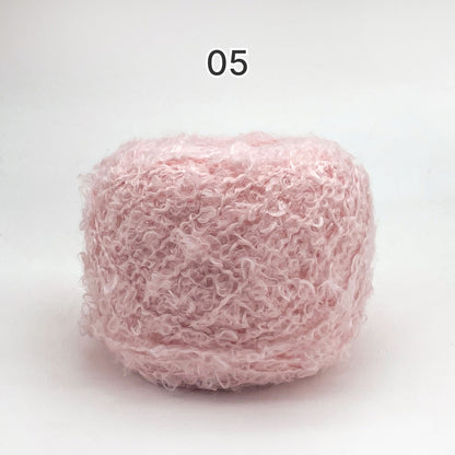 Teddy Loop Yarn（テディループヤーン）50g｜くるくるループのブークレヤーン｜ウール混｜もこもこファンシーヤーン｜韓国風ツイード調｜あみぐるみ・引き揃え糸に｜全17色