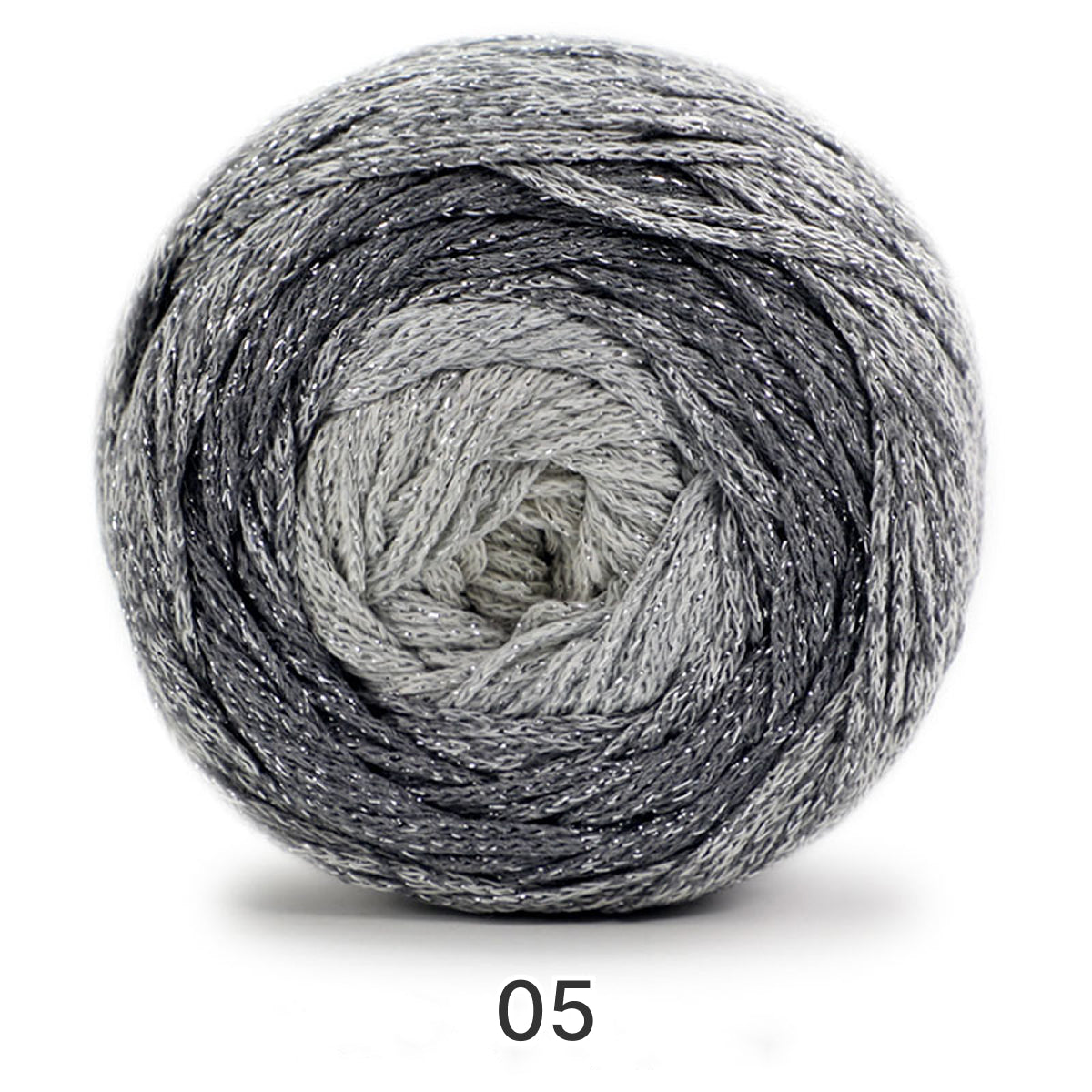 Galaxy Cake Yarn（ギャラクシーケーキヤーン）200g｜銀河のように輝くグラデーション｜韓国トレンド・Y2K｜キラキラ銀糸入り｜バッグ編みに｜大容量