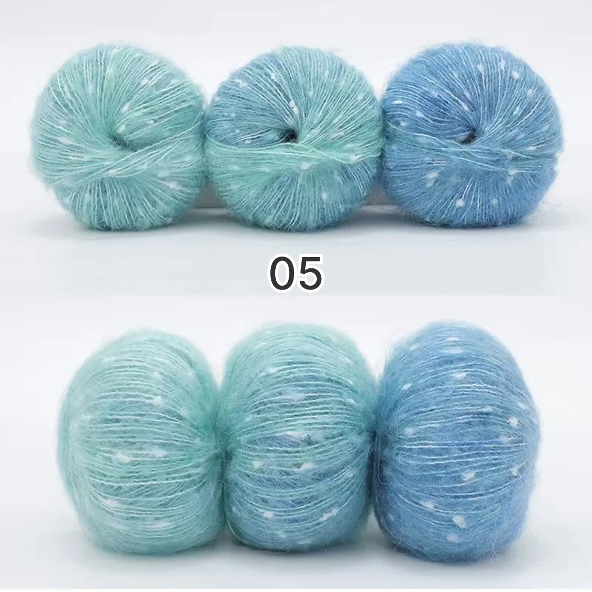 Milky Way Mohair（ミルキーウェイ・モヘア）50g｜美しい段染め｜ふわふわのウール・モヘア混｜マフラー作りに｜全18色