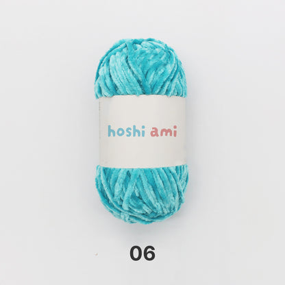 Moco Velvet Yarn（モコベルベットヤーン）100g｜シェニール・モールヤーン｜ベルベットのような艶感の毛糸｜秋冬小物・あみぐるみに｜全50色