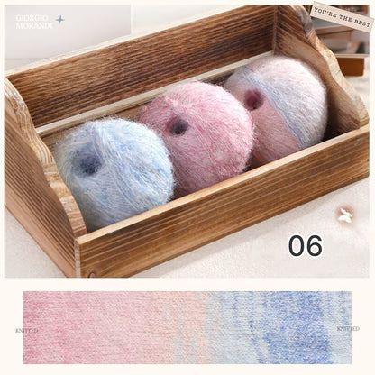 Hane Mohair（ハネモヘア）50g｜グラデーションモヘア糸｜羽のように軽やかでシルクのような艶感｜全12色