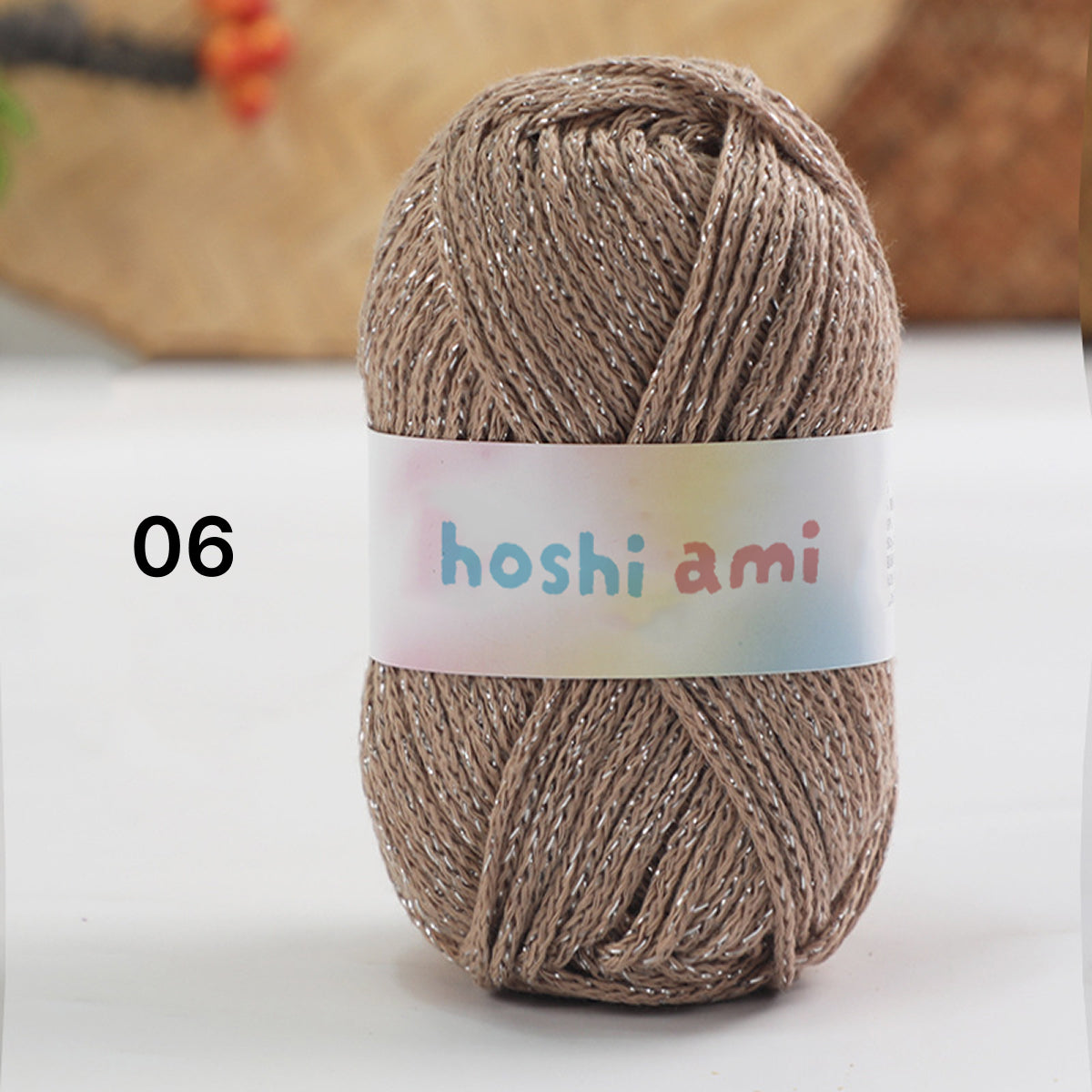 Starlight Lame Cotton（スターライト・ラメコットン）50g｜ふんわりコットン×きらめく銀糸｜バッグ・帽子・韓国風小物に｜高見えデザイン｜全29色