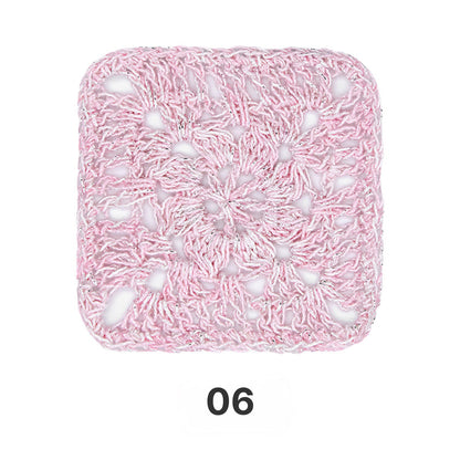 【細ラメ入り】Aurora Cotton（オーロラコットン）50g｜綿79％・やわらかな肌ざわりのラメコットン｜上品なきらめきで夏ウェア・バッグ・ショールに｜全10色