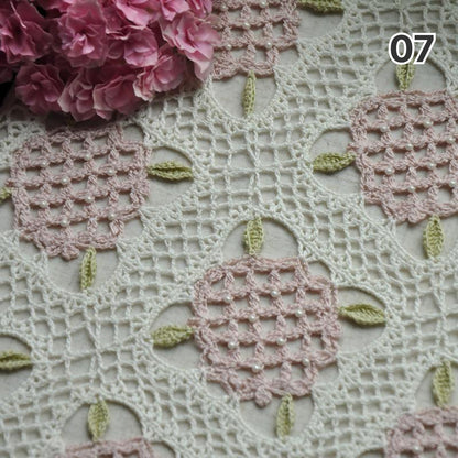 【手編みキット】Ajisai Cardigan（紫陽花カーディガン）｜紫陽花モチーフのかぎ針編み｜透かし編み×フリル｜レトロ・大人可愛い｜全7色・4サイズ｜編み図・動画付き