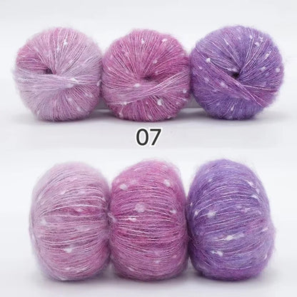 Milky Way Mohair（ミルキーウェイ・モヘア）50g｜美しい段染め｜ふわふわのウール・モヘア混｜マフラー作りに｜全18色