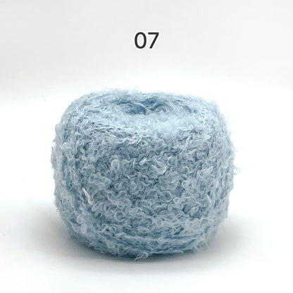 Teddy Loop Yarn（テディループヤーン）50g｜くるくるループのブークレヤーン｜ウール混｜もこもこファンシーヤーン｜韓国風ツイード調｜あみぐるみ・引き揃え糸に｜全17色