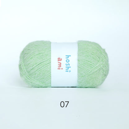 「たんぽぽ」　150g｜ふんわり毛足×透け色で作る、やさしいアイテムにぴったり｜服・バッグ・小物におすすめ