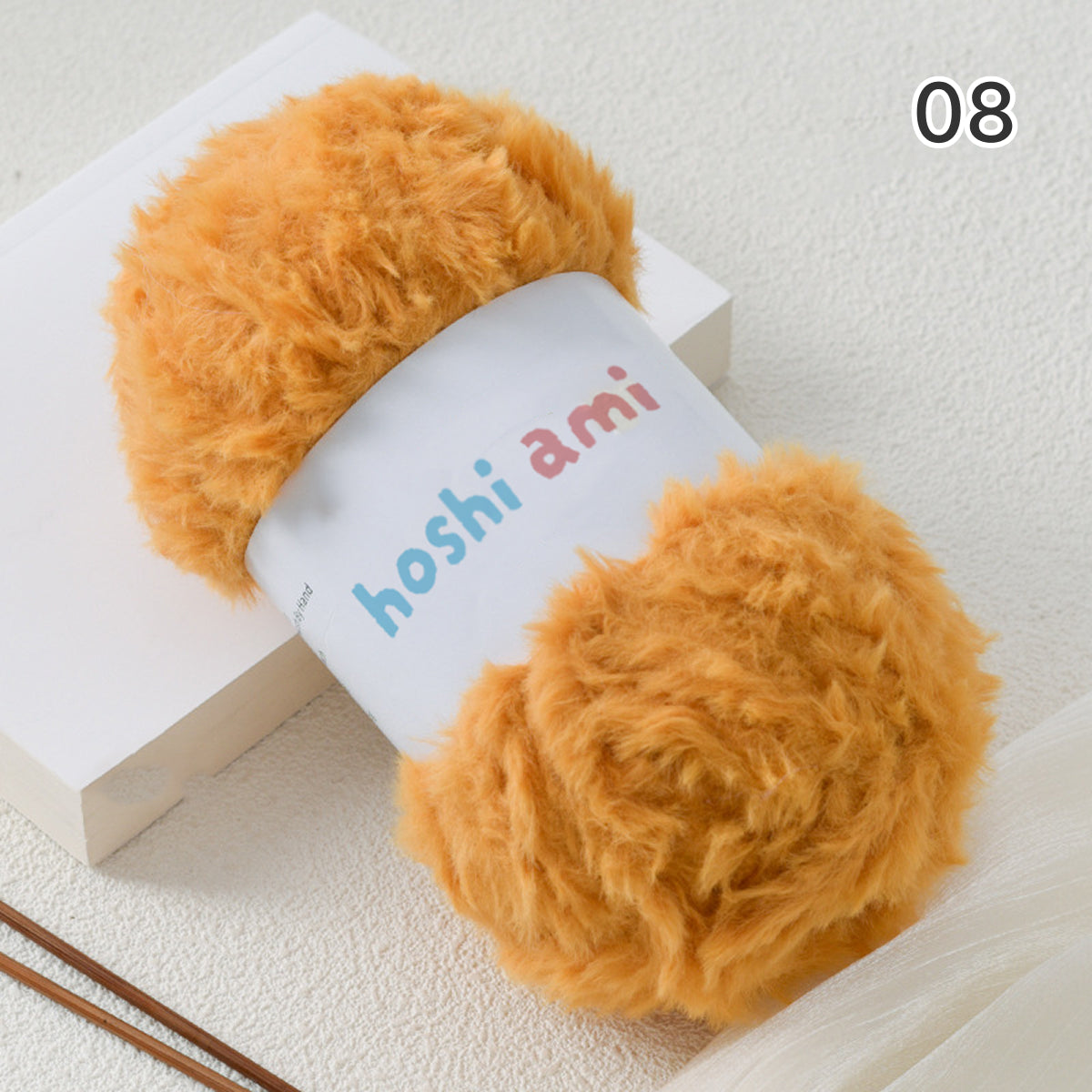 極太フェイクファーヤーン100g大玉｜もこもこ エコファー｜星ポンチョ　マフラー・バッグ・ラグ作りに