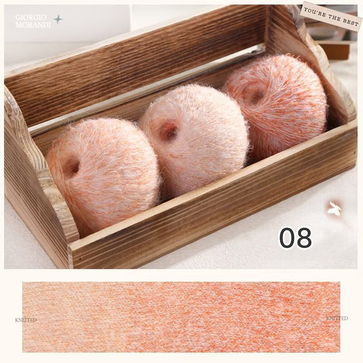 Hane Mohair（ハネモヘア）50g｜グラデーションモヘア糸｜羽のように軽やかでシルクのような艶感｜全12色