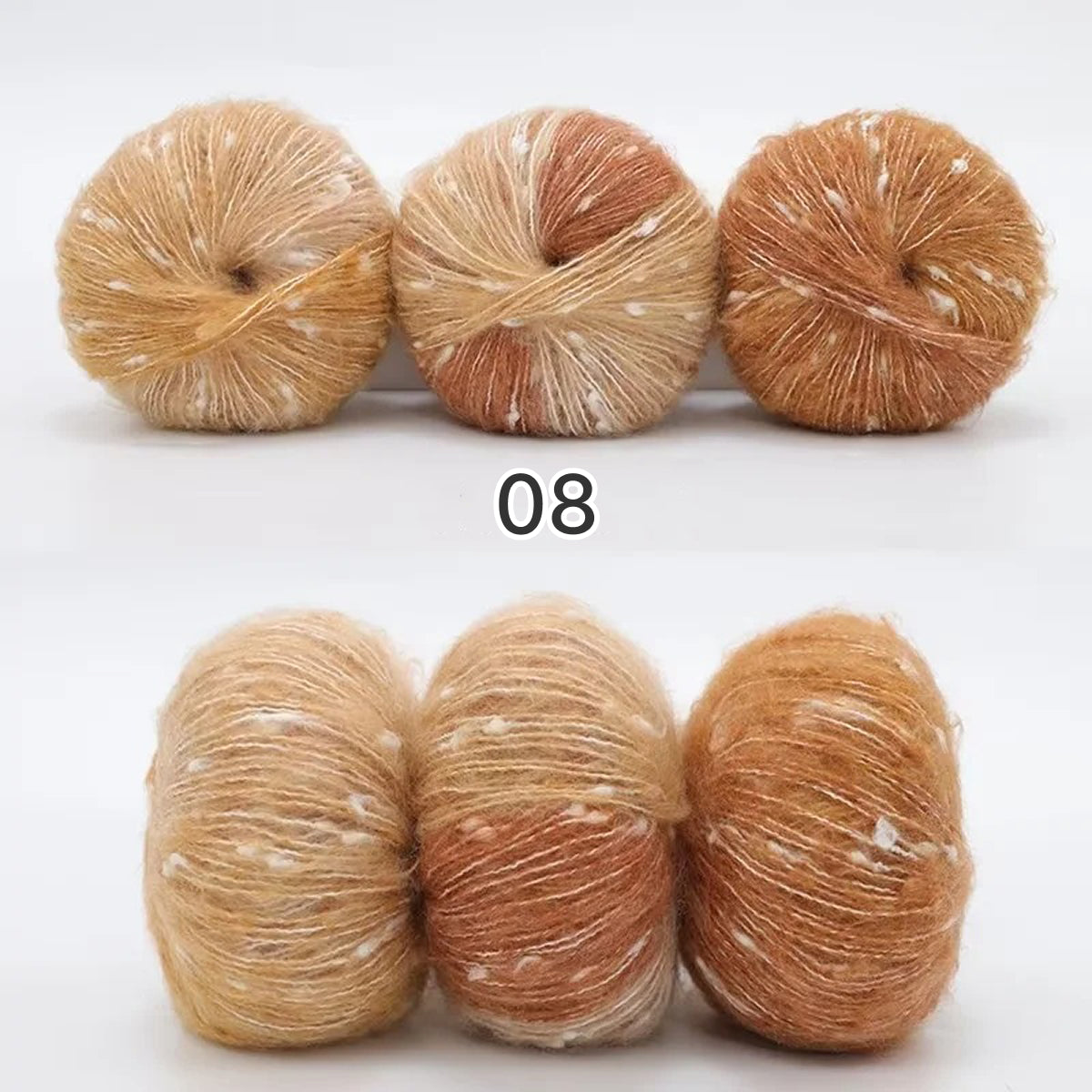 Milky Way Mohair（ミルキーウェイ・モヘア）50g｜美しい段染め｜ふわふわのウール・モヘア混｜マフラー作りに｜全18色