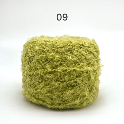 Teddy Loop Yarn（テディループヤーン）50g｜くるくるループのブークレヤーン｜ウール混｜もこもこファンシーヤーン｜韓国風ツイード調｜あみぐるみ・引き揃え糸に｜全17色