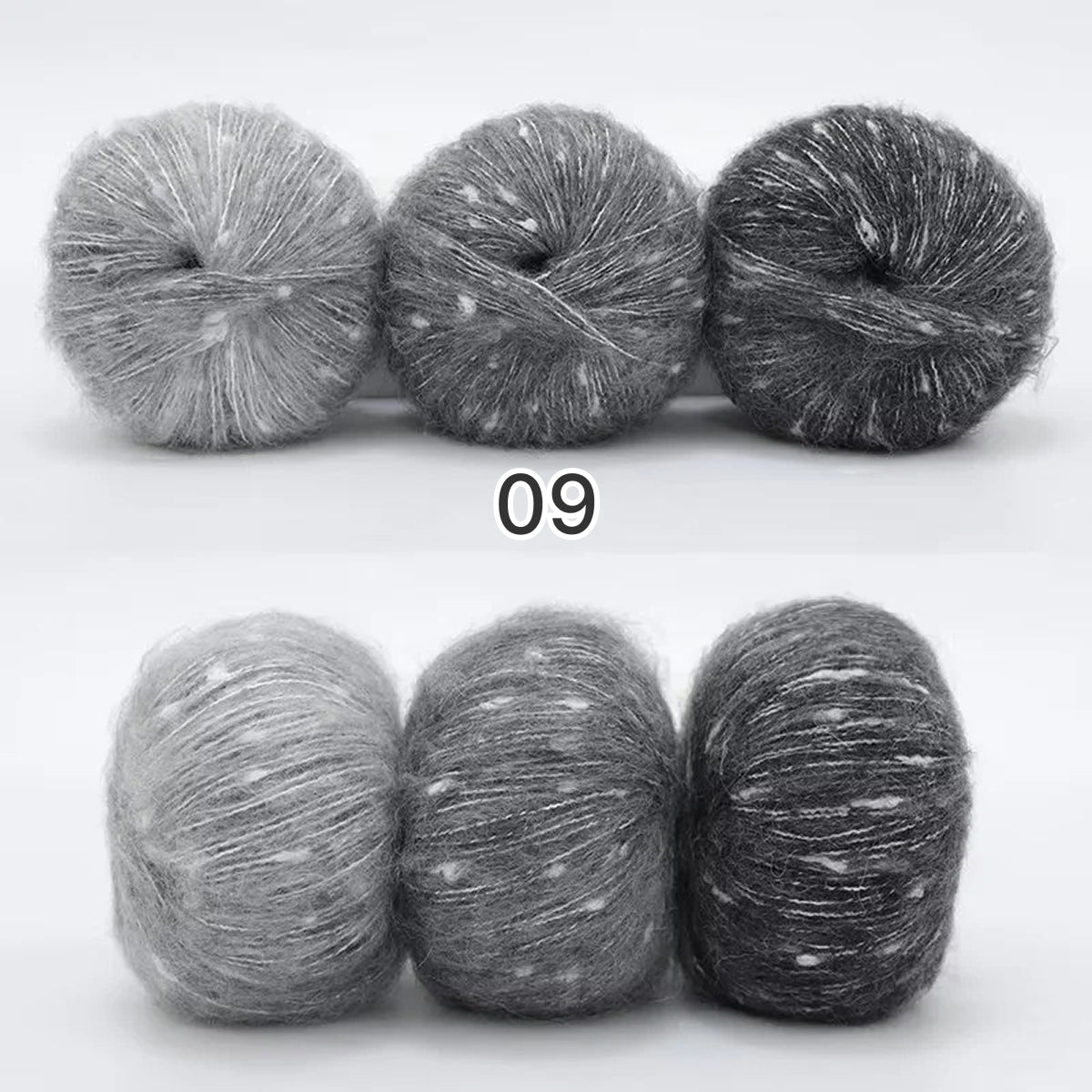 Milky Way Mohair（ミルキーウェイ・モヘア）50g｜美しい段染め｜ふわふわのウール・モヘア混｜マフラー作りに｜全18色