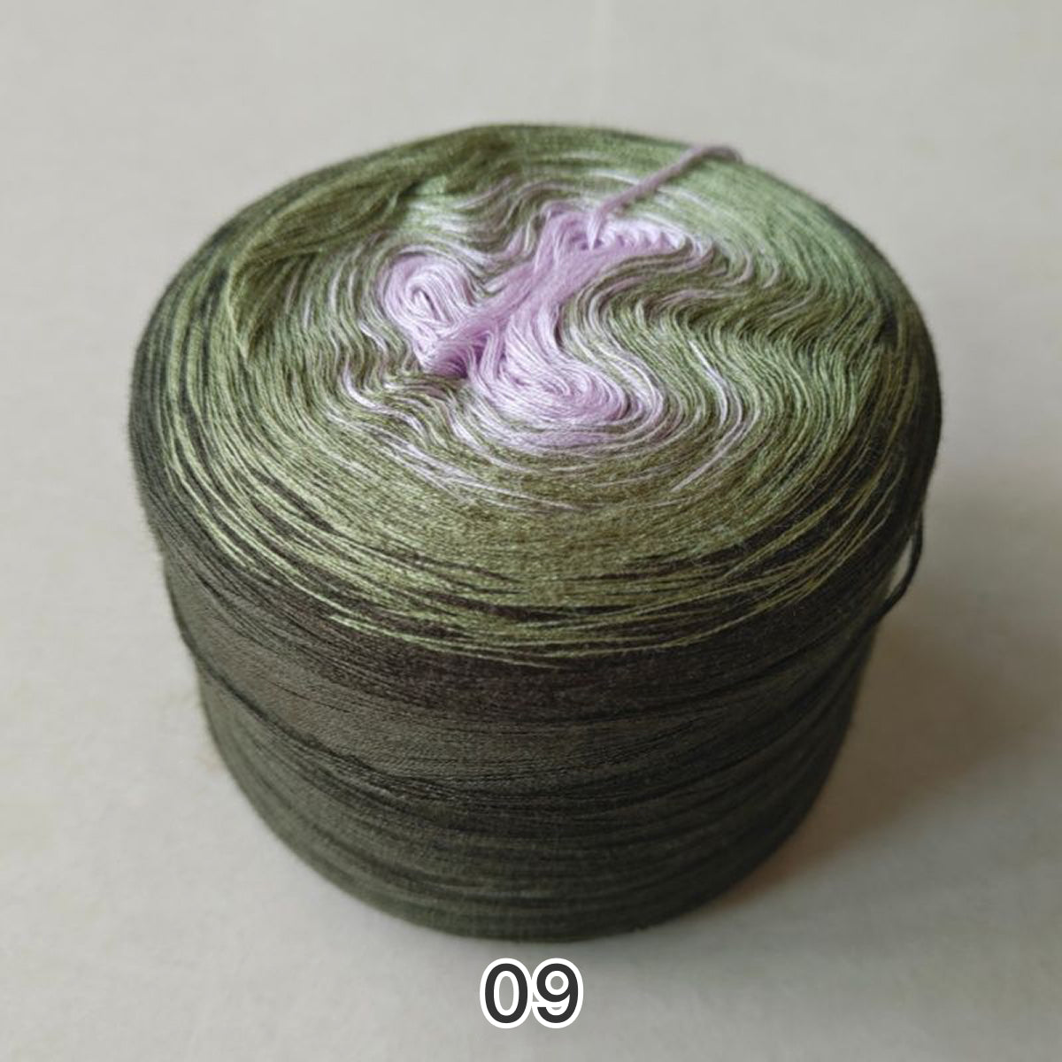 【シルケット加工・綿100%】Joyful Cake Yarn（ジョイフルケーキヤーン）300g｜ロングピッチ段染め・韓国風｜夏用ウェア・ショール・ブランケットに最適｜全36色｜電子版 ショール編みレシピ プレゼント！