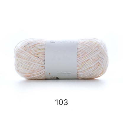 「Mousse Cotton 」　50g ｜ムース・コットン ｜韓国インテリア風｜空気を編むような新触感｜カラフルネップ入りエアリーコットン糸 | 並太