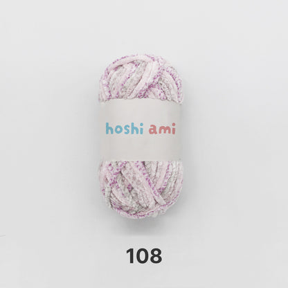 Moco Velvet Yarn（モコベルベットヤーン）100g｜シェニール・モールヤーン｜ベルベットのような艶感の毛糸｜秋冬小物・あみぐるみに｜全50色