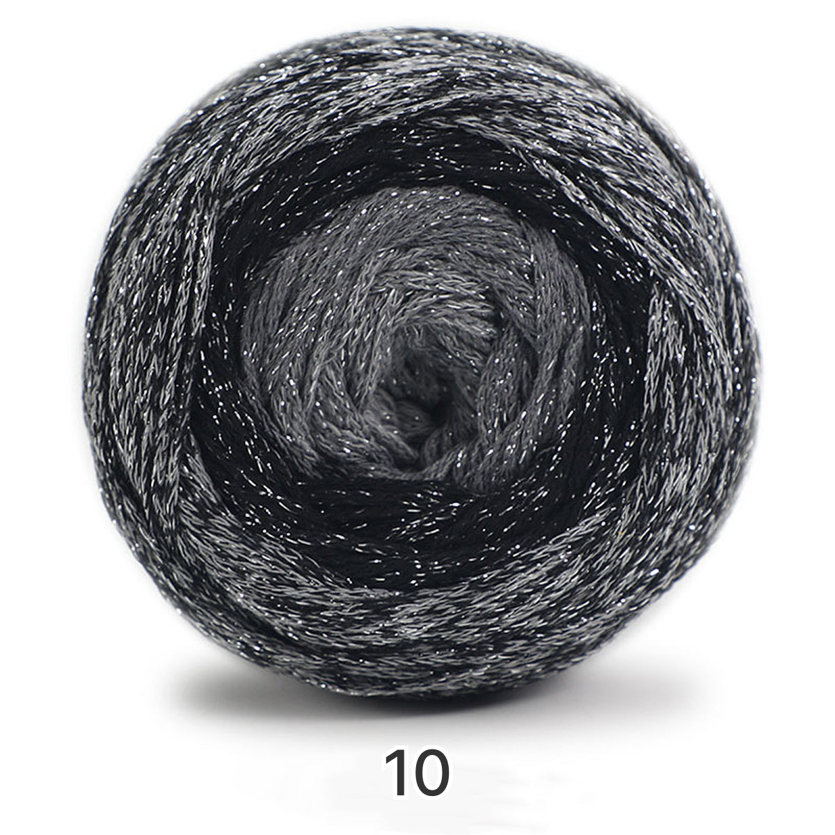 Galaxy Cake Yarn（ギャラクシーケーキヤーン）200g｜銀河のように輝くグラデーション｜韓国トレンド・Y2K｜キラキラ銀糸入り｜バッグ編みに｜大容量